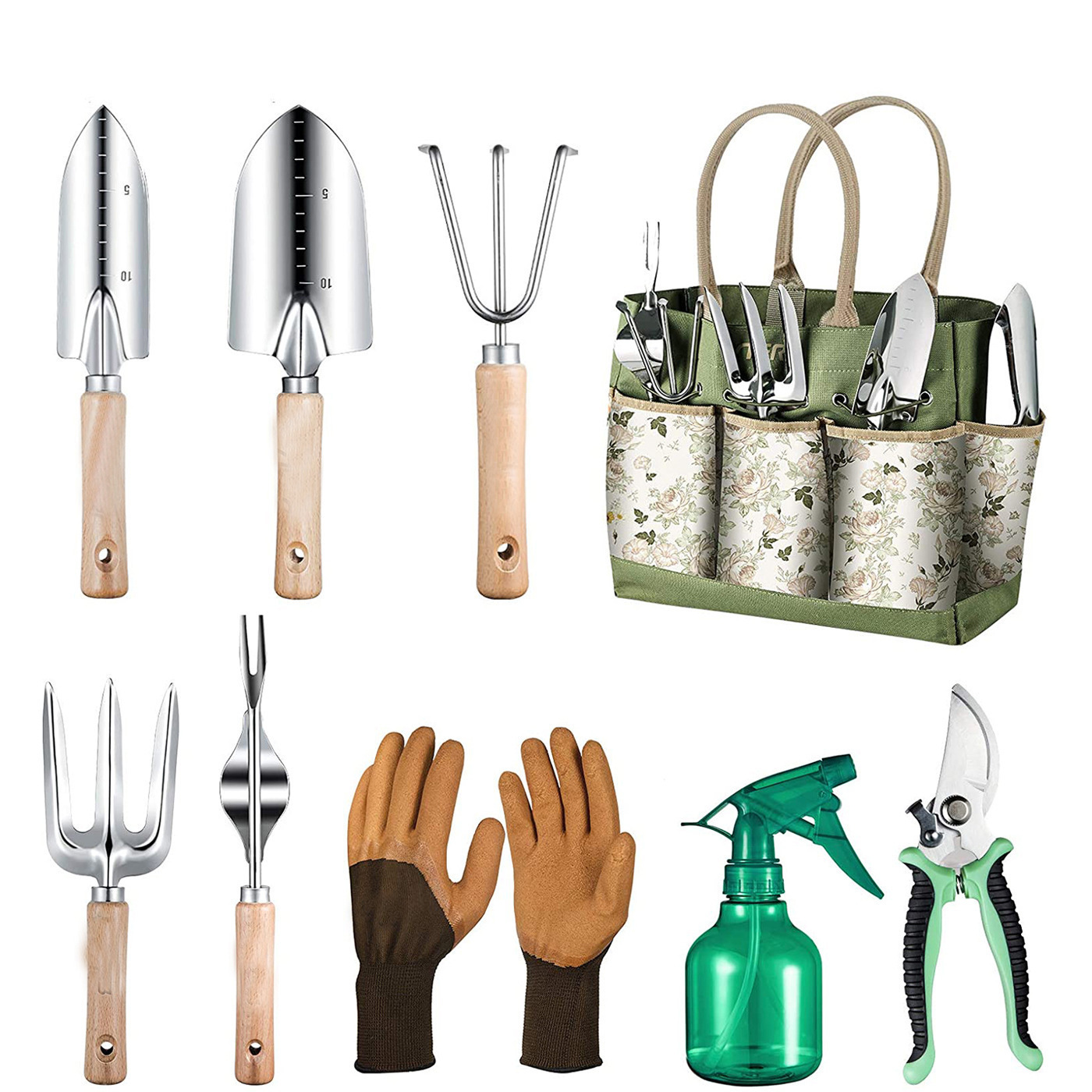 Gardening Tools Women - Set di attrezzi da giardinaggio da