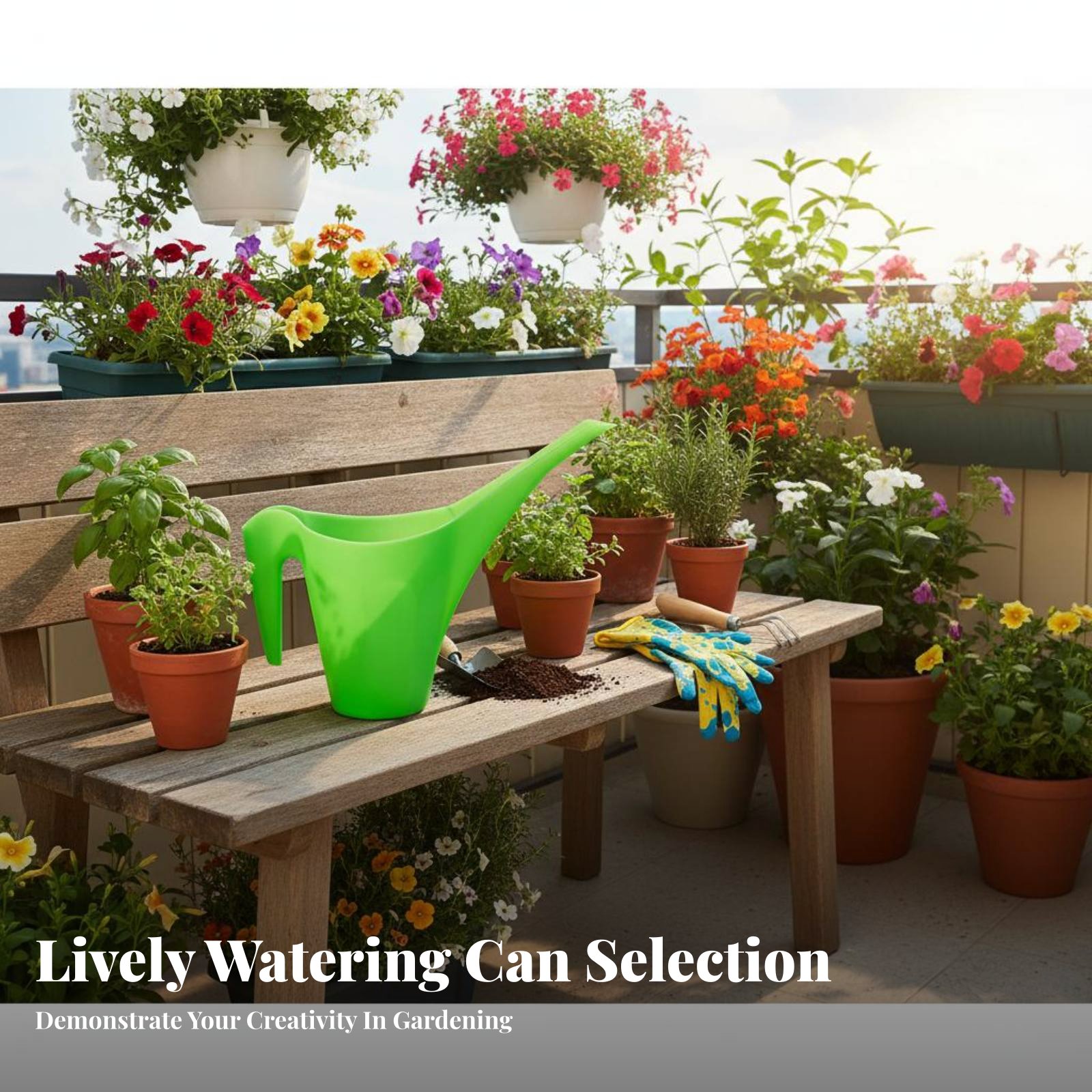 Watering Can Long Spout - Annaffiatoio in Plastica con Testina a