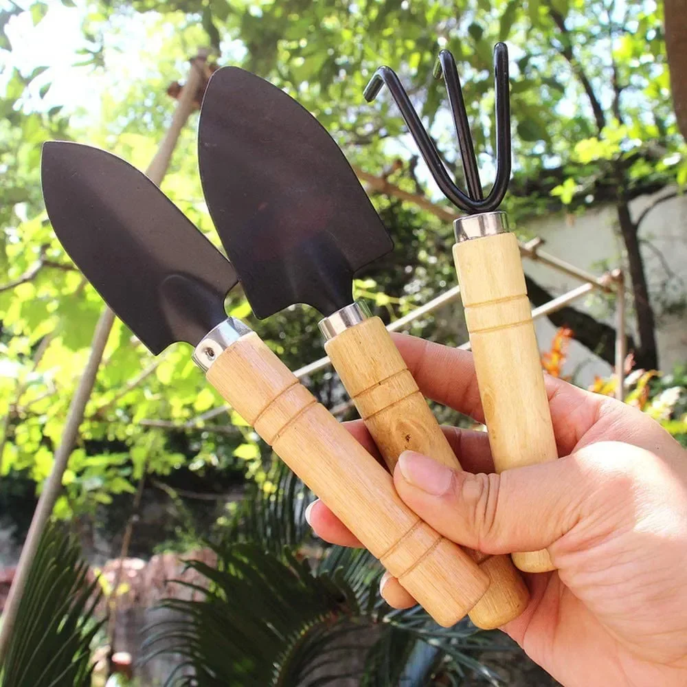 Gardening Tools Equipment - Set di 3 Mini Attrezzi da