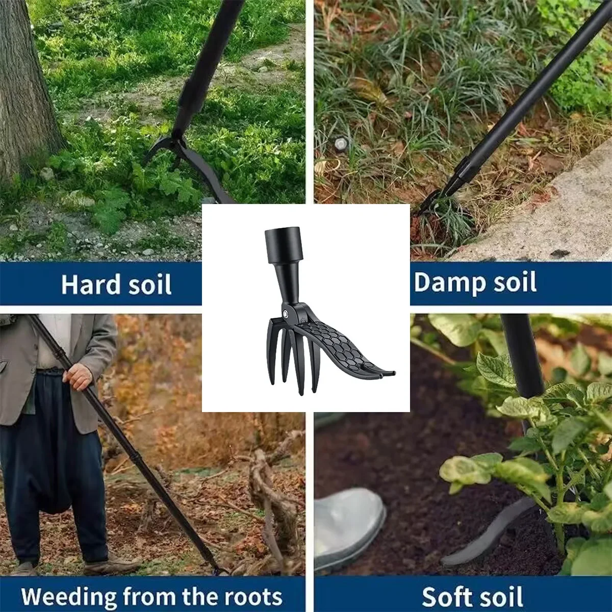 Stand Up Weed Puller Tool con  - Grass Seed Spreader recensione e prezzo