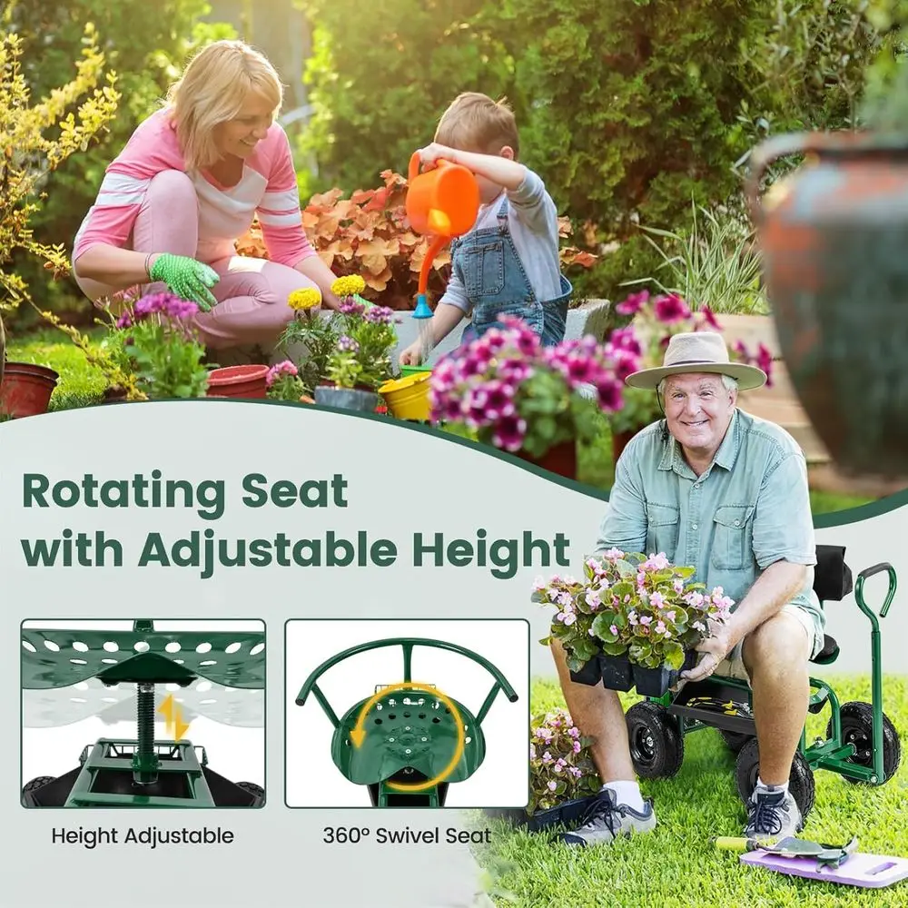 Regolabile a 360° °   Sedia da - Gardening Tools Basket recensione e prezzo